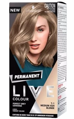 Schwarzkopf Live Salon Permanent 7.1 Medium Ash Blonde