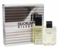 Antonio Puig Quorum Silver 2pc Set 100ml EDT (M)
