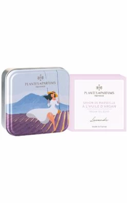 Plantes & Parfums Provence 100g Lavender Soap With Metal Box