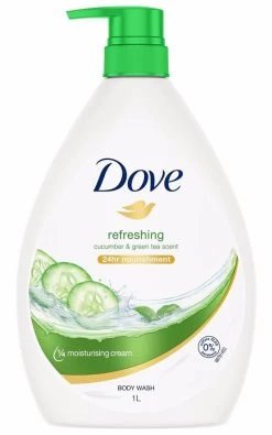 DOVE BODY WASH REFRESHING CCUMBER & GREEN TEA 1 LTR
