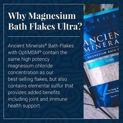 Ancient Minerals Magnesium Bath Flakes Ultra (with MSM) 750g 9 Ancient Minerals Magnesium Bath Flakes Ultra (with MSM) 750g -Beauty Products Store 154d1e7bff787c72f2ae9f5caf68d899