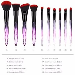 Beakey 7-Pack Professional Makeup Brush Eyeshadow Foudation Blush Brush Set-Red -Beauty Products Store 15c651db88a221c433d143b29ac601f6