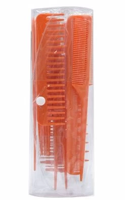 Catzon 10PCS Hair Stylists Professional Styling Comb Set Variety For All Hair Types & Styles-Orange -Beauty Products Store 3c8e4d397391cb205679e389a2e2bac7