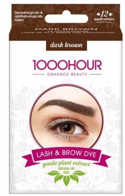 1000Hour Plant Extract Lash & Brow Dye Kit - Dark Brown