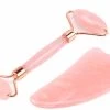 Jade Roller & Natural Gua Sha Facial Beauty Roller Skin Care Tools-Pink