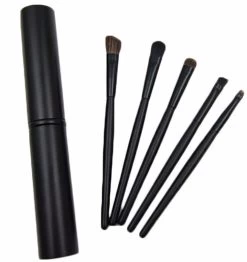 Beakey Portable Mini Makeup Brush Set Eye Beauty Tool-Black