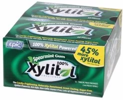 EPIC Xylitol Chewing Gum Spearmint 12pcs 12PK