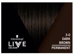Schwarzkopf Live Salon Permanent 3-0 Dark Brown -Beauty Products Store 572d80001e8c8717ceb6dbd5454b4e64