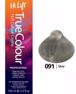 Hi Lift True Colour Permanent Hair Color Cream 091 Silver Intensifiers 100ml - 091 Silver Intensifie