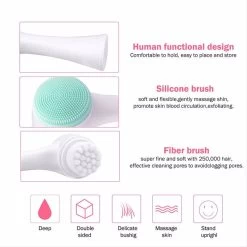 Catzon Face Brush Manual Facial Cleansing Brush And Pore Cleansing Dual Face Brush-Blue -Beauty Products Store 5e5795bbc9c16426062fa8f3a280dbef