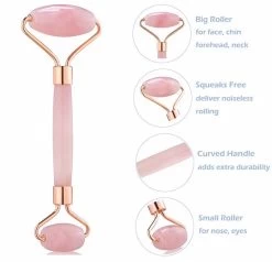 Jade Roller & Natural Gua Sha Facial Beauty Roller Skin Care Tools-Pink 8 Jade Roller & Natural Gua Sha Facial Beauty Roller Skin Care Tools-Pink -Beauty Products Store 61ad8f6a0d38a49541194168865d06de
