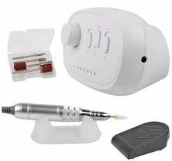 Beakey Electric Nail Drill Kit Manicure Pen Polisher For Exfoliating Nail Removing Tools-White