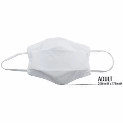 TIGERPLAST Fabric Face Mask Washable Reusable Mask Protect Anti-Microbial Mouth Cover - White 15 TIGERPLAST Fabric Face Mask Washable Reusable Mask Protect Anti-Microbial Mouth Cover - White -Beauty Products Store 6d742bb7a1c1079caa553445dab1bf61