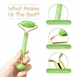 Catzon Roller Gua Sha Massage Tool Roller Massager Muscle Relaxing Relieve-Green -Beauty Products Store 711e362596b9a3ac7f398e807e9ed51b