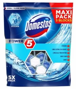 Domestos Toilet Cage Power 5 - Ocean - 5 Pack