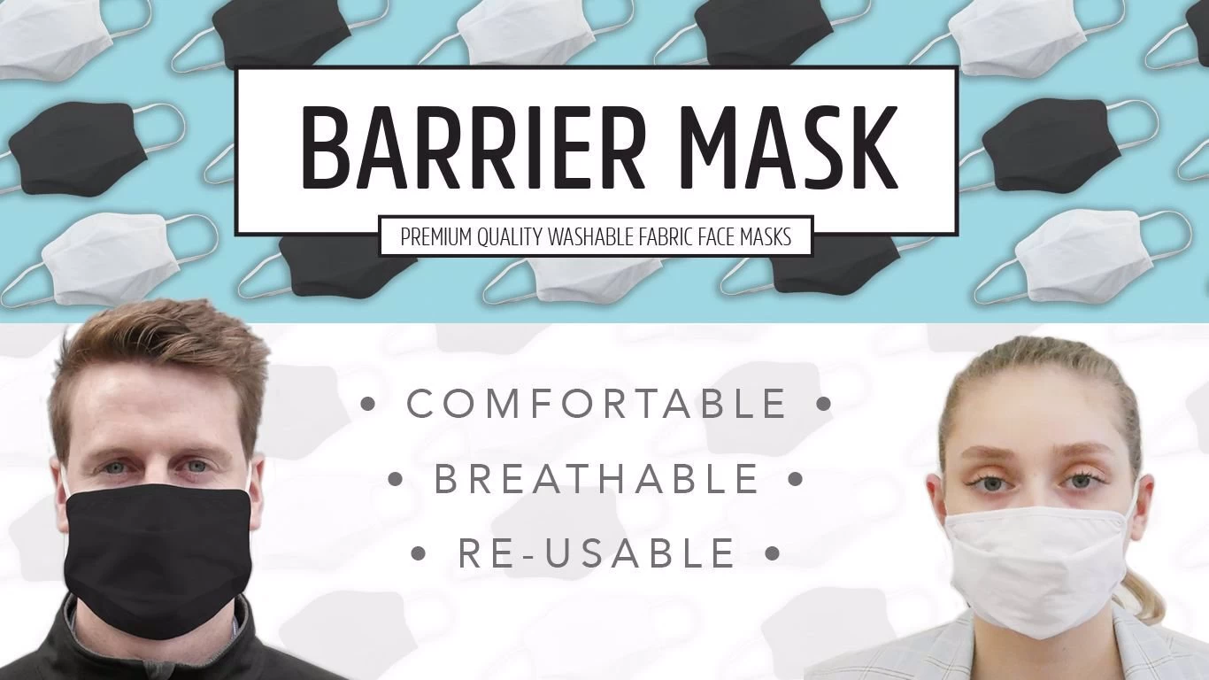 TIGERPLAST Fabric Face Mask Washable Reusable Mask Protect Anti-Microbial Mouth Cover - White 5 TIGERPLAST Fabric Face Mask Washable Reusable Mask Protect Anti-Microbial Mouth Cover - White - Image 5