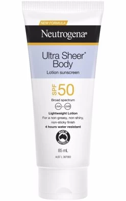 Neutrogena Ultra Sheer Body Lotion Sunscreen SPF50 85 Ml