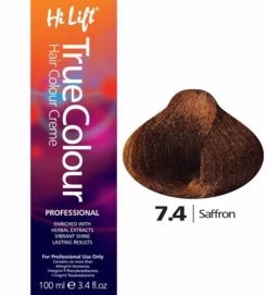 Hi Lift True Colour Permanent Hair Color Cream 7.4 Saffron 100ml - 7.4 Saffron