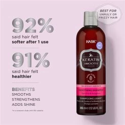 Hask Keratin Protein Smoothing Shampoo 355ml -Beauty Products Store 829826234e3ee53b60756024fdae8c02