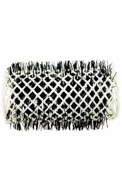 Swiss Rollers Brush Coral - White 32mm - 6pcs