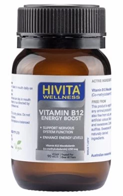 Hivita Wellness HiVita Wellness Vitamin B12 (Energy Boost) Vegan Melts 90t Skincare
