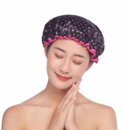 4 Pack Shower Cap For Women Reusable Long Hair Shower Hair Bath Cap EVA Lining-C -Beauty Products Store 9c5f23c983f1eefe4201b4fcc3e4c2fc