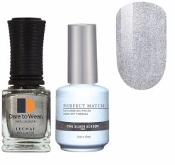 Lechat Perfect Match Duo Gel - PMS080 The Silver Screen 15ml - Silvers