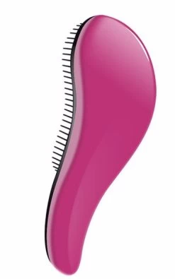 Women Large Detangler Hair Brush For Curly-Peach Red