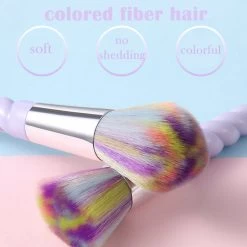 Beakey 10 Pcs Soft Hair Makeup Brush Colorful Unicorn Brush Set With Storage Bag -Beauty Products Store ace62469d04daf1f13c18333fa9597e2