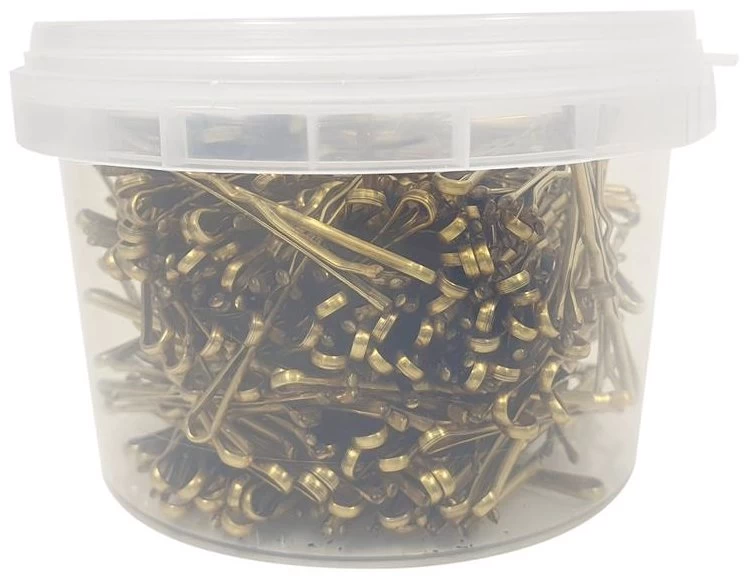 Hi Lift - Strong Hold Hair Tie Bobby Pins Gold 2" 250g 2 Hi Lift - Strong Hold Hair Tie Bobby Pins Gold 2" 250g - Image 2