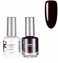 Lechat Nobility NBCS046 Burgundy - Gel & Nail Lacquer Duo 15ml - Reds