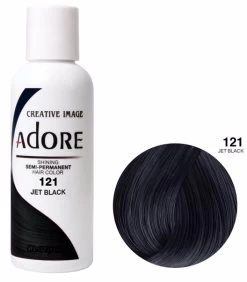 Adore Semi Permanent Hair Colour - 121 Jet Black 118ml - 121 Jet Black