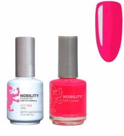 Lechat Nobility NBCS055 Hot Pink - Gel & Nail Lacquer Duo 15ml - Pinks