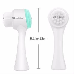 Catzon Face Brush Manual Facial Cleansing Brush And Pore Cleansing Dual Face Brush-Blue -Beauty Products Store d945f432fcfb503bc0dc651cfc3d4b9b