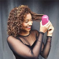 Women Large Detangler Hair Brush For Curly-Peach Red -Beauty Products Store d952b2c46b3f9776a7bf90fb9b152a8b