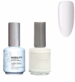 Lechat Nobility NBCS021 White Cream - Gel & Nail Lacquer Duo 15ml - Whites