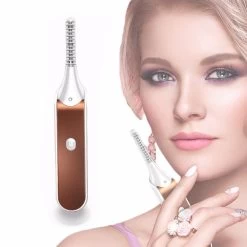 Beakey Electric Eyelash Curler USB Charging Eyelashes Curling Tool-RoseRed