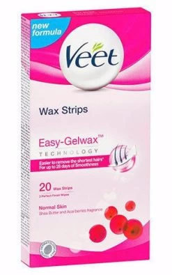 Veet Wax Strips Normal Skin 20 Pack