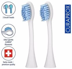 Curaprox Sensitive Duo Hydrosonic Toothbrush Heads 2PK -Beauty Products Store e80723ae0d5f7866678c7a5980aa14bc