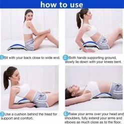 Catzon Lumbar Massager For Intervertebral Disc Sciatica Back Stretching Equipment-White -Beauty Products Store ef394a1e4e98a572618f4e9e4fa93442 2
