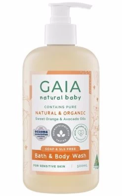 GAIA Baby Bath & Body Wash 500ml